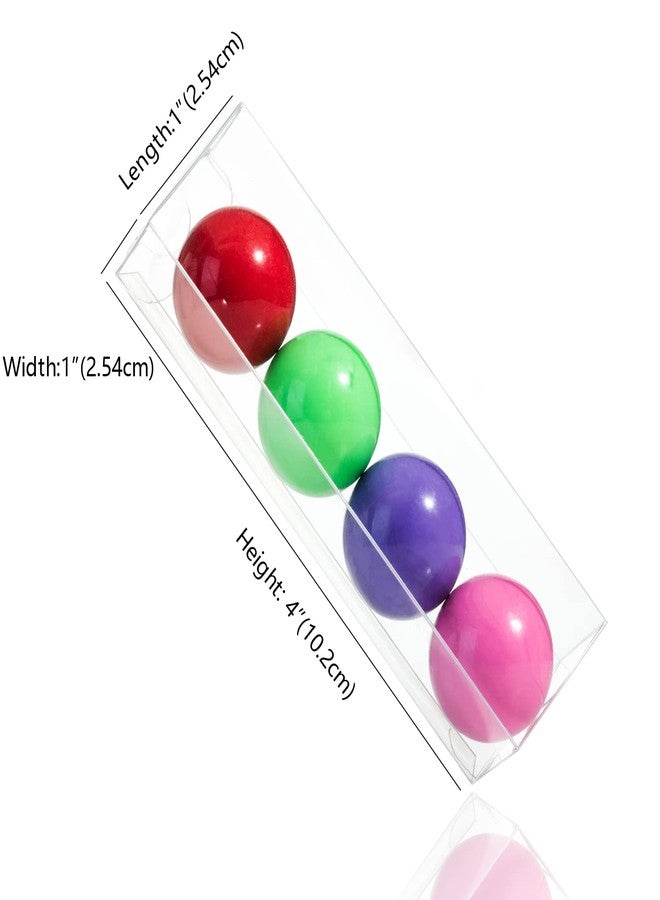 SLShePack 50PCS 1" x 1" x 4" Clear Boxes for Gumballs, Plastic Tube, Clear Gift Boxes for Wedding - Image 3